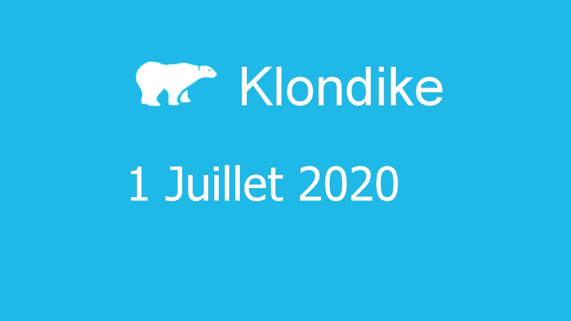 Microsoft solitaire collection - klondike - 01 Juillet 2020