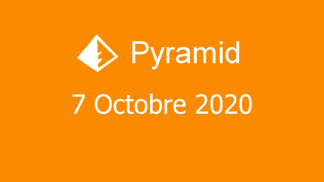 Microsoft solitaire collection - Pyramid - 07 Octobre 2020