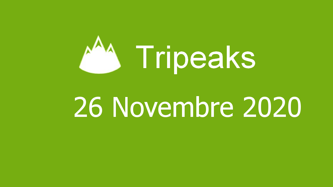 Microsoft solitaire collection - Tripeaks - 26 Novembre 2020