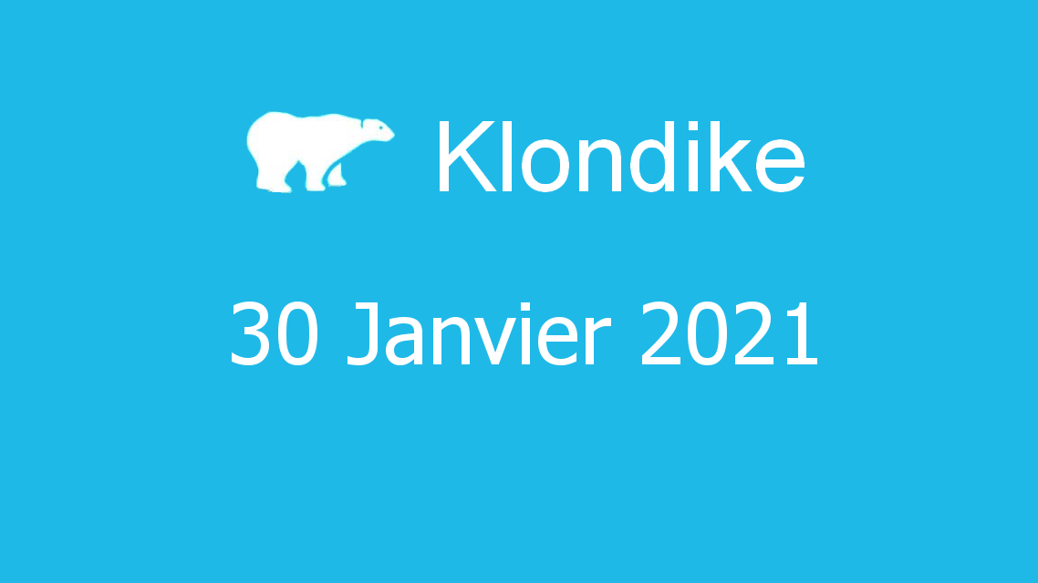 Microsoft solitaire collection - klondike - 30 janvier 2021