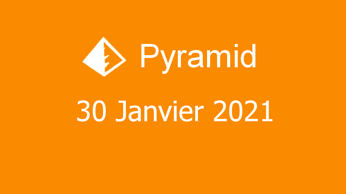 Microsoft solitaire collection - pyramid - 30 janvier 2021