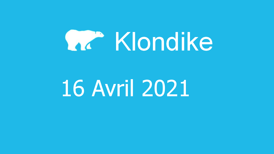 Microsoft solitaire collection - klondike - 16 avril 2021