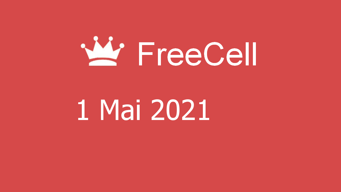 Microsoft solitaire collection - freecell - 01 mai 2021