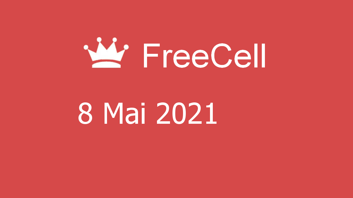 Microsoft solitaire collection - freecell - 08 mai 2021