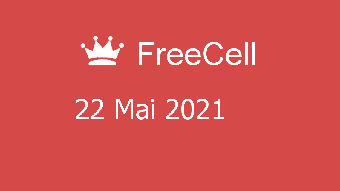 Microsoft solitaire collection - freecell - 22 mai 2021