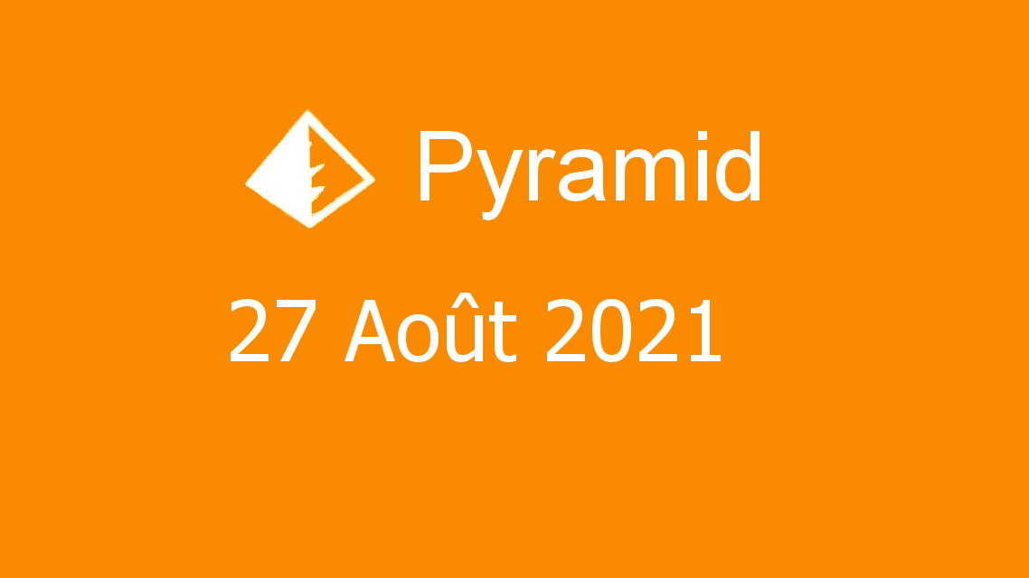 Microsoft solitaire collection - pyramid - 27 août 2021