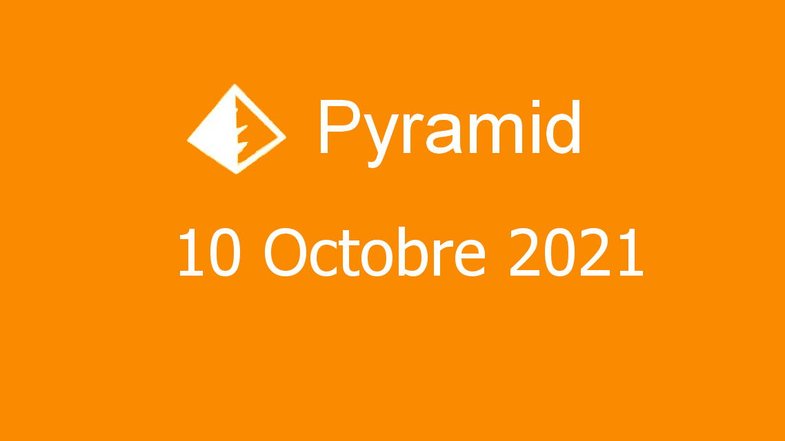 Microsoft solitaire collection - pyramid - 10 octobre 2021