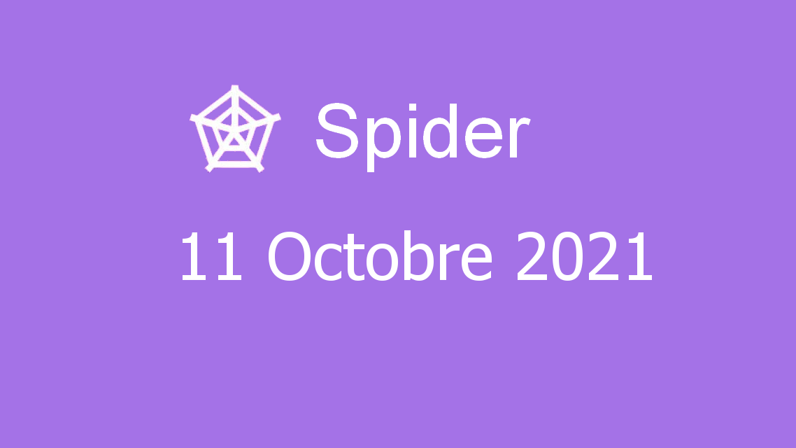 Microsoft solitaire collection - spider - 11 octobre 2021
