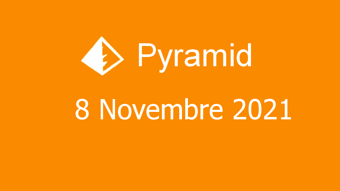 Microsoft solitaire collection - pyramid - 08 novembre 2021