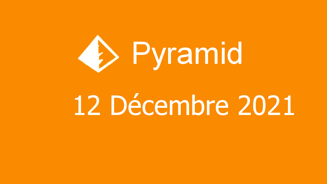 Microsoft solitaire collection - pyramid - 12 décembre 2021