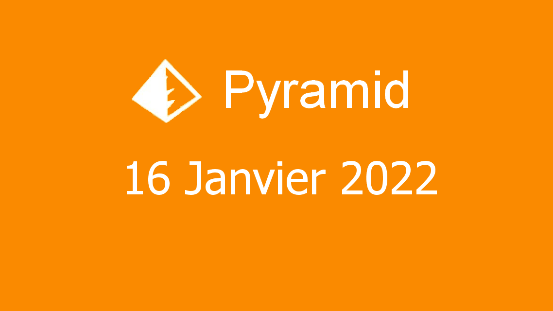 Microsoft solitaire collection - pyramid - 16 janvier 2022