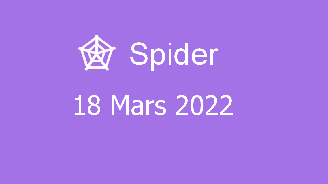 Microsoft solitaire collection - spider - 18 mars 2022