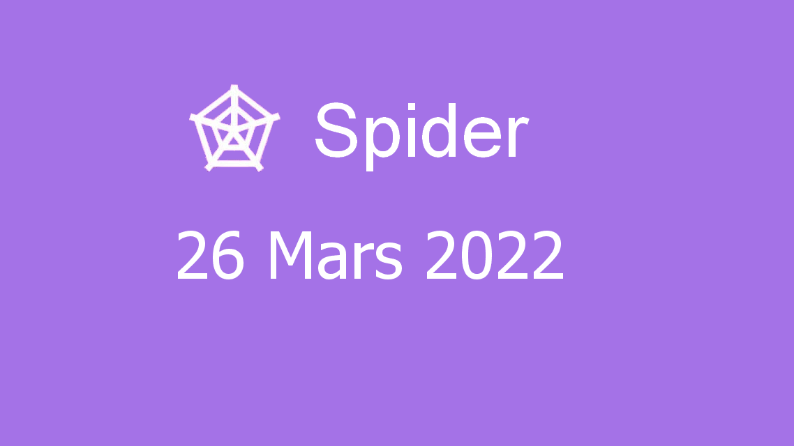 Microsoft solitaire collection - spider - 26 mars 2022