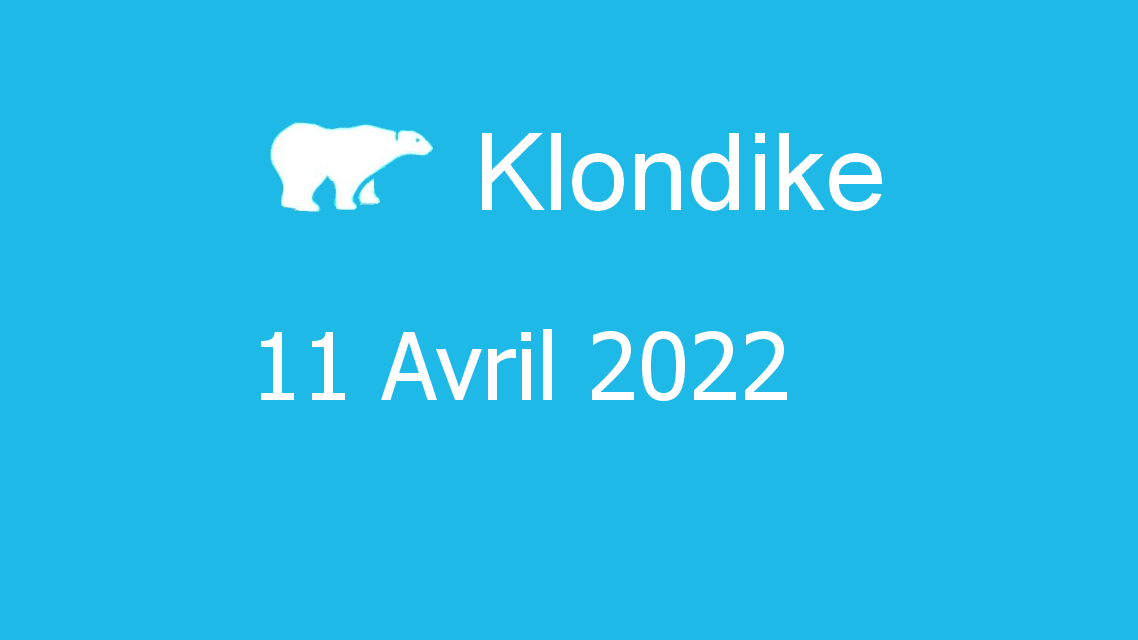 Microsoft solitaire collection - klondike - 11 avril 2022