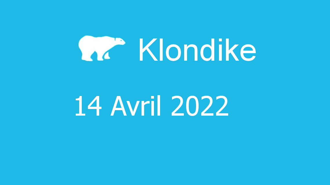 Microsoft solitaire collection - klondike - 14 avril 2022