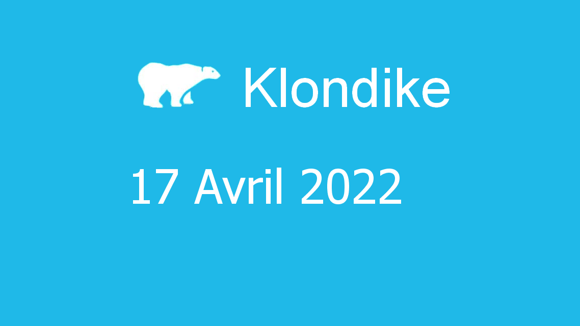 Microsoft solitaire collection - klondike - 17 avril 2022