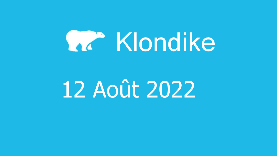 Microsoft solitaire collection - klondike - 12 août 2022