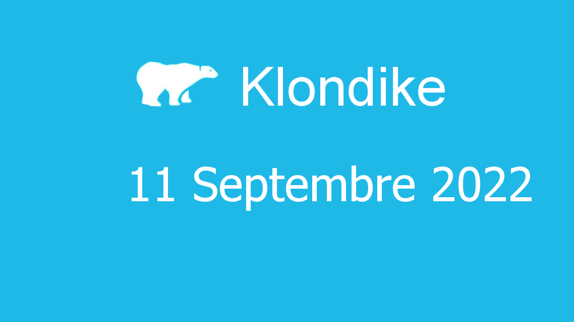 Microsoft solitaire collection - klondike - 11 septembre 2022