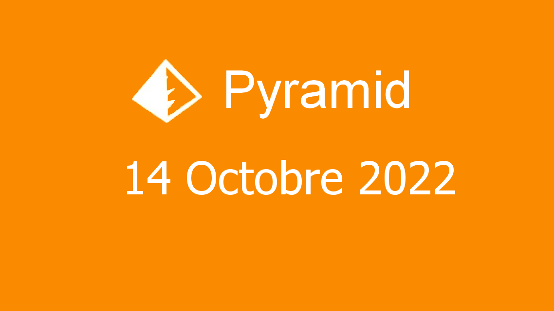 Microsoft solitaire collection - pyramid - 14 octobre 2022