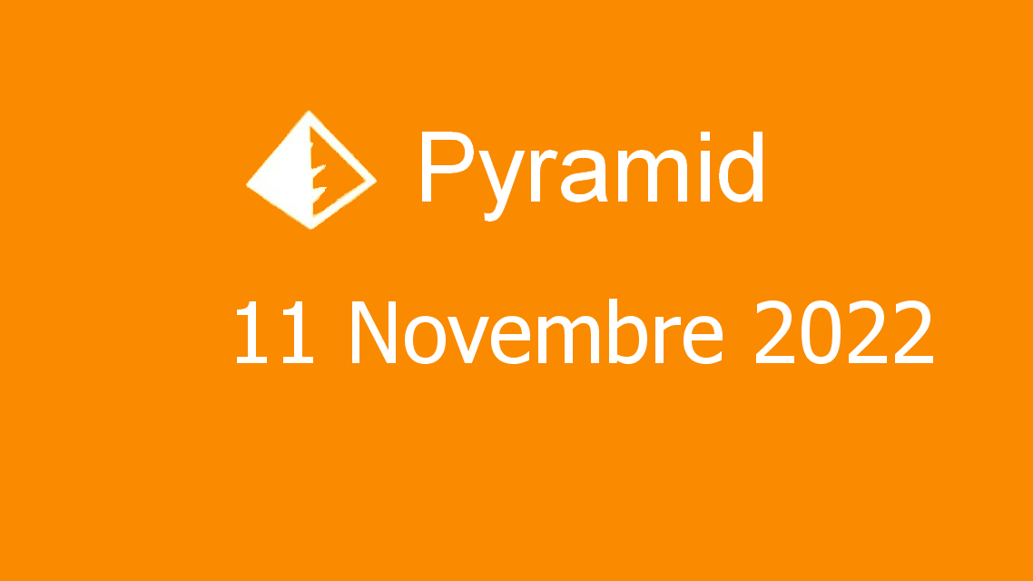 Microsoft solitaire collection - pyramid - 11 novembre 2022