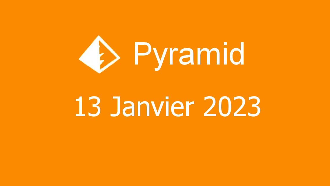 Microsoft solitaire collection - pyramid - 13 janvier 2023