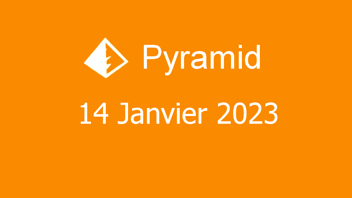 Microsoft solitaire collection - pyramid - 14 janvier 2023
