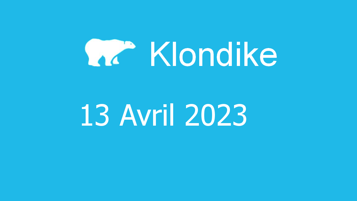 Microsoft solitaire collection - klondike - 13 avril 2023