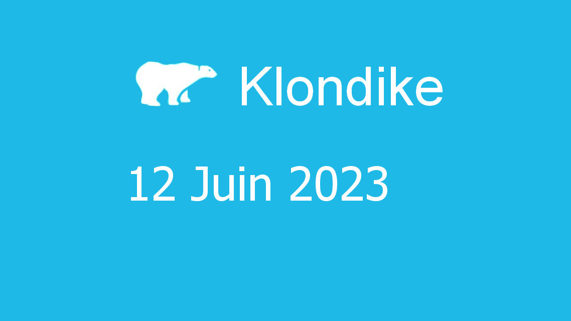 Microsoft solitaire collection - klondike - 12 juin 2023