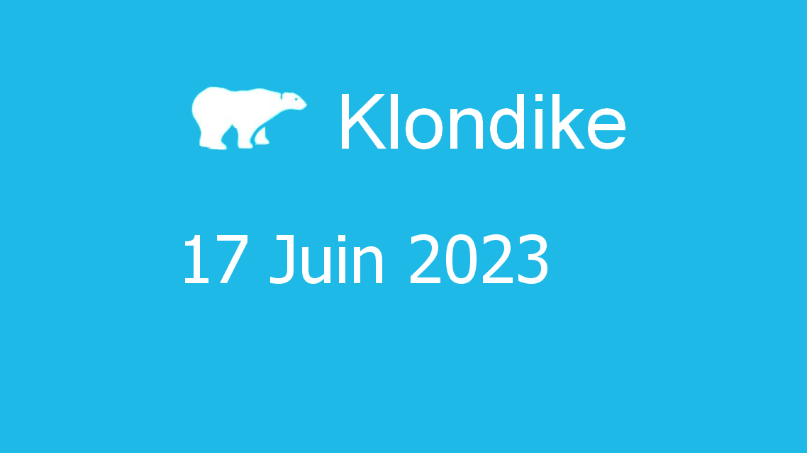 Microsoft solitaire collection - klondike - 17 juin 2023