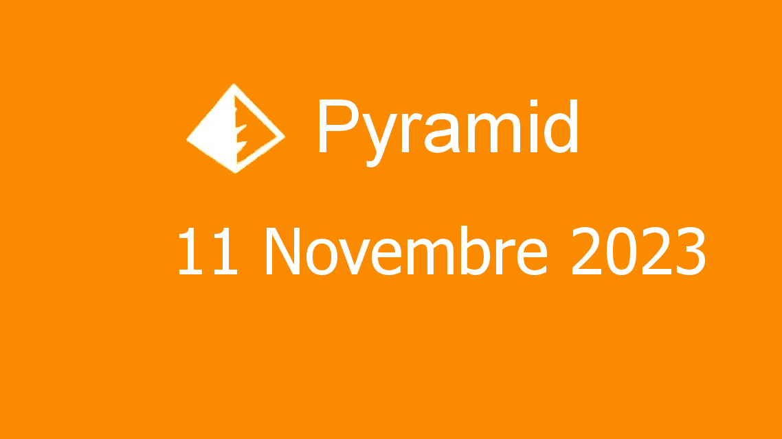 Microsoft solitaire collection - pyramid - 11 novembre 2023
