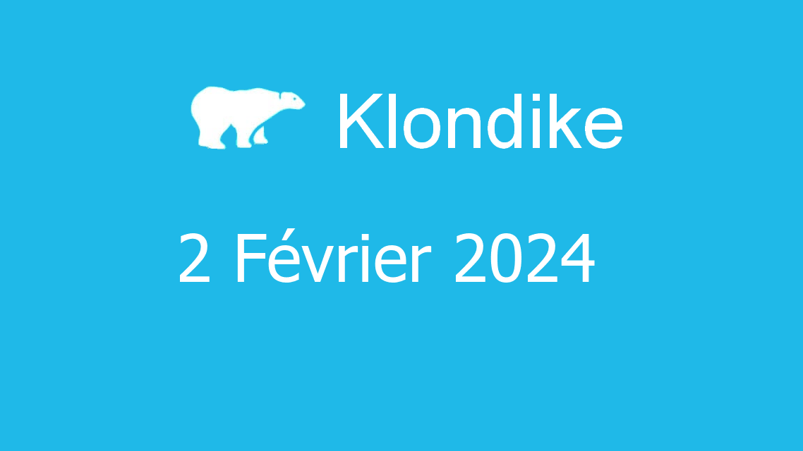 Microsoft solitaire collection - klondike - 02 février 2024