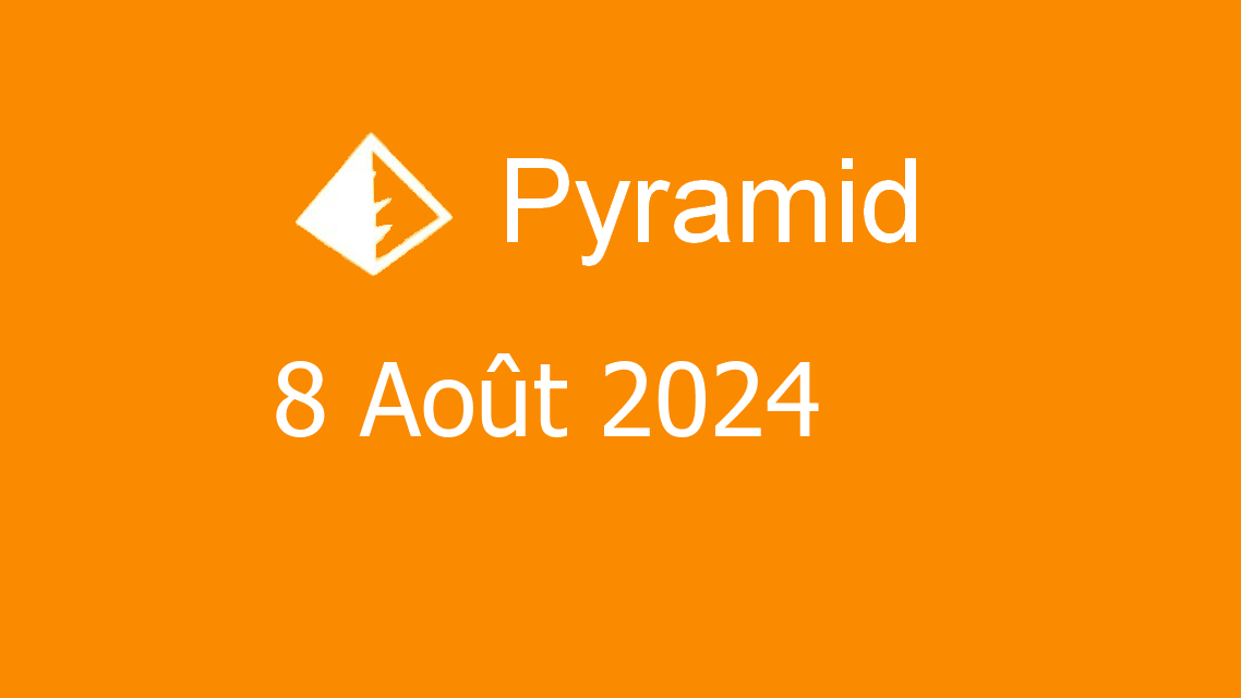 Microsoft solitaire collection - pyramid - 08 août 2024
