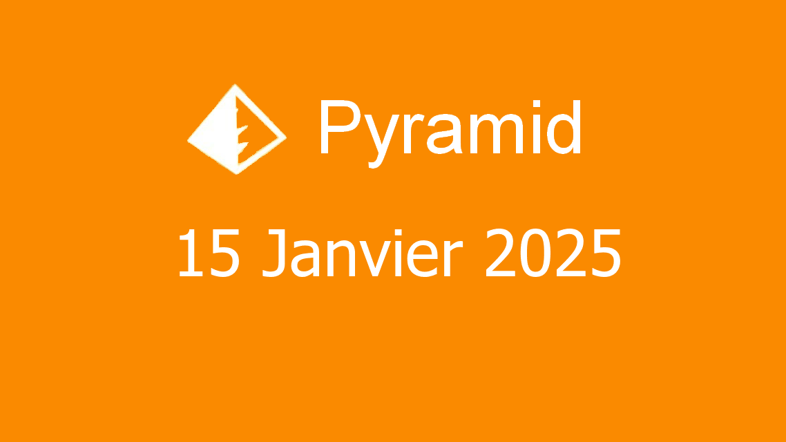 Microsoft solitaire collection - pyramid - 15 janvier 2025