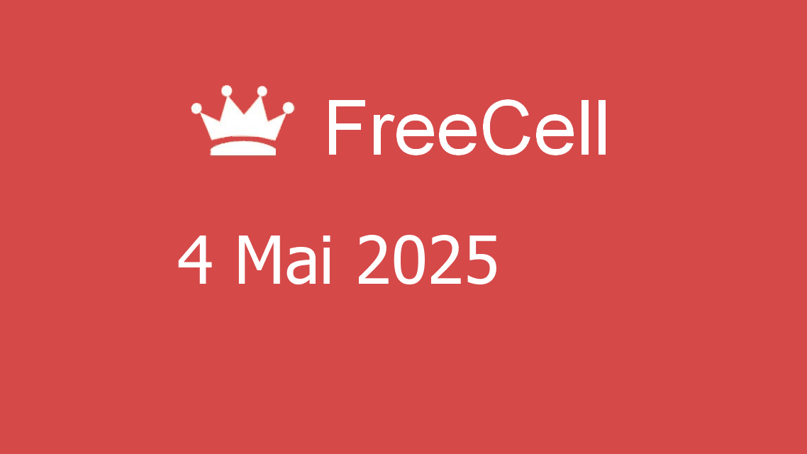 Microsoft solitaire collection - freecell - 04 mai 2025