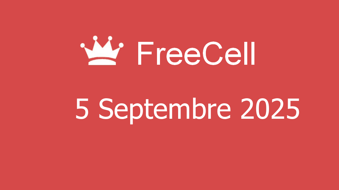 Microsoft solitaire collection - freecell - 05 septembre 2025