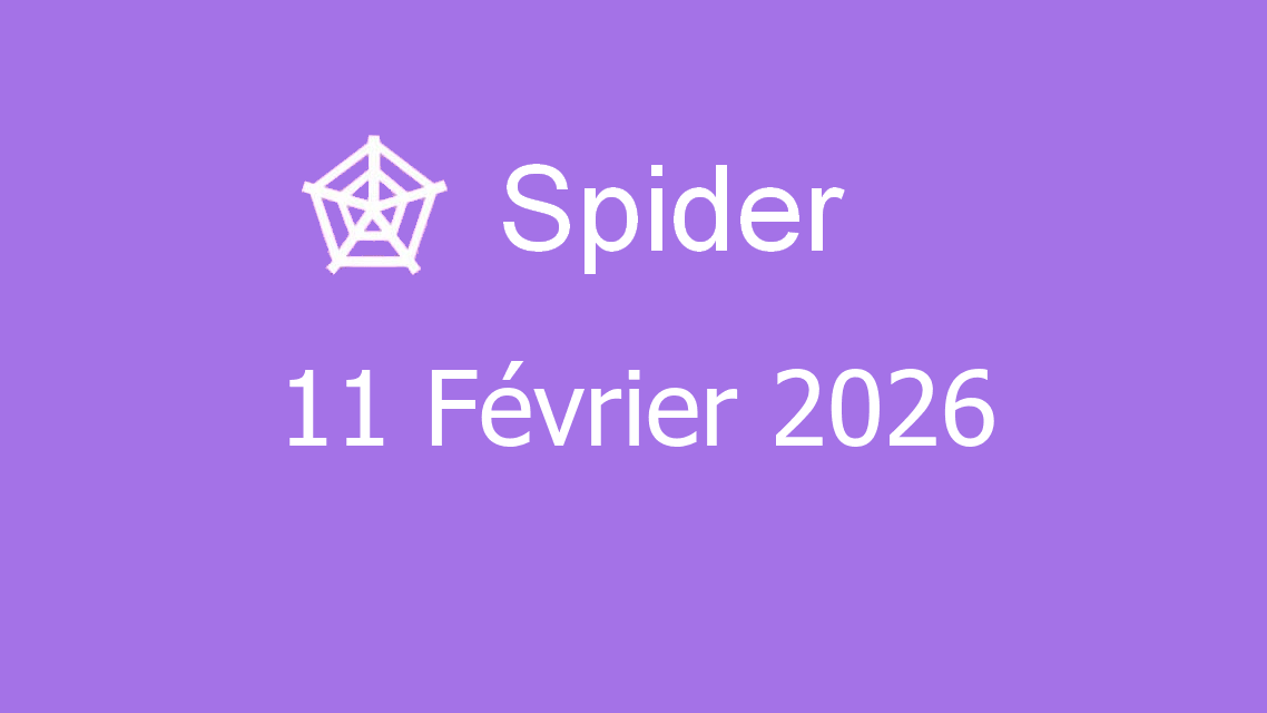 Microsoft solitaire collection - spider - 11 février 2026